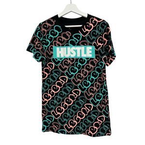 Vibes Hustle T-Shirt small mens legend hip hop streetwear top